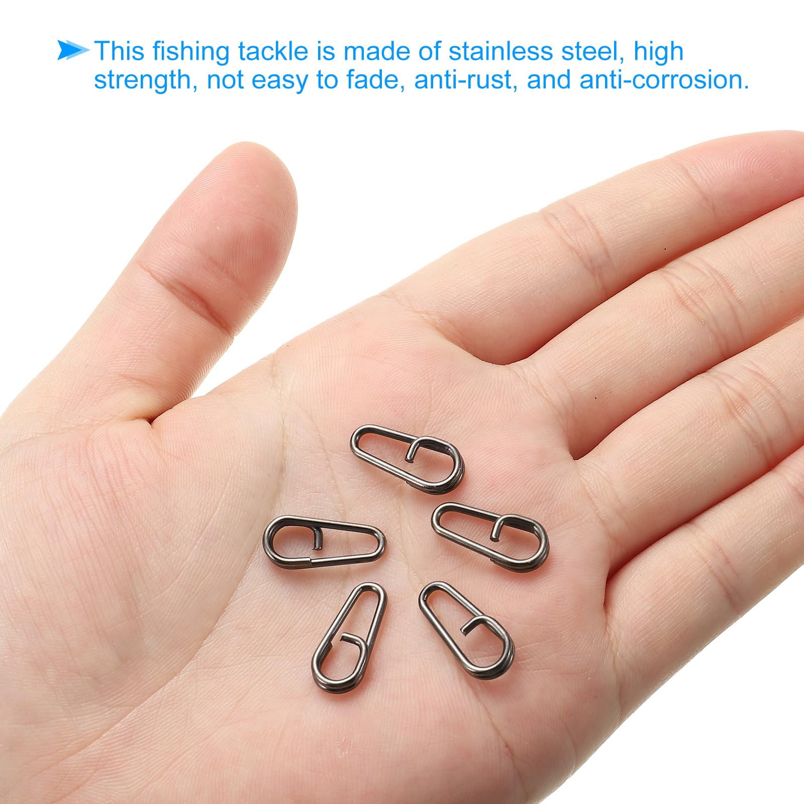 PATIKIL oval ring design enables easy bait hanging for efficient fishing