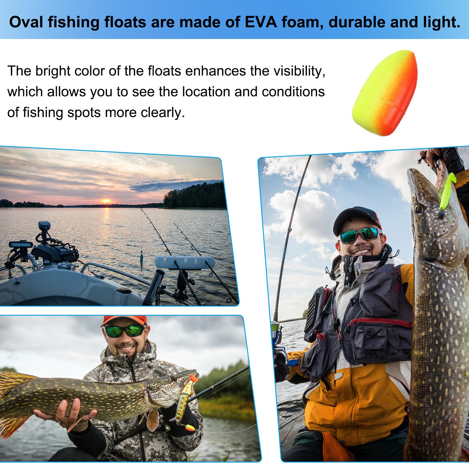 PATIKIL foam floats resist water absorption for long-lasting performance.