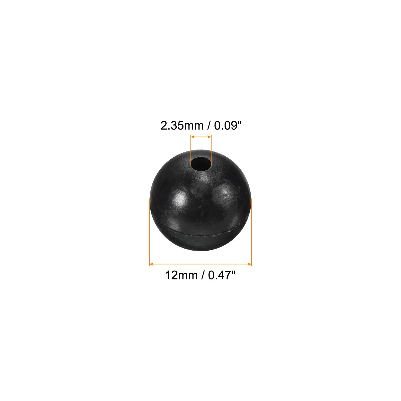 PATIKIL soft plastic beads, round shape for lures