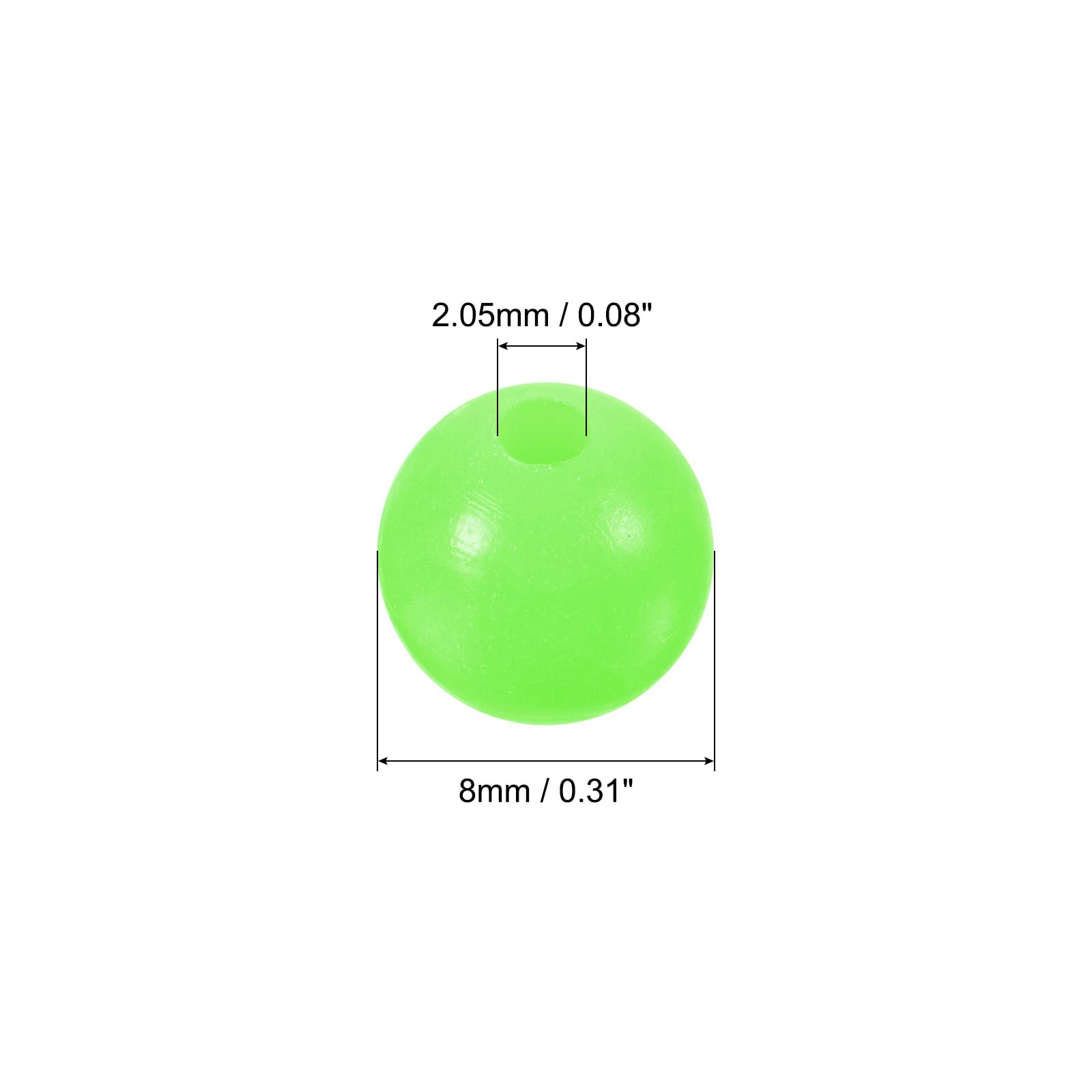 PATIKIL soft plastic glow beads quick to install on lines.