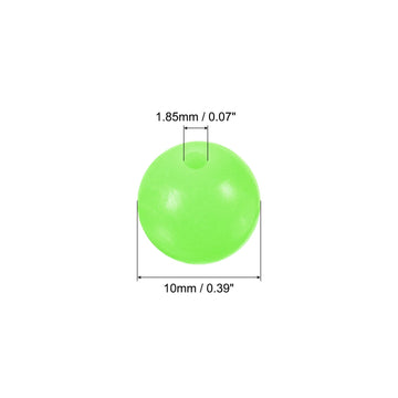 PATIKIL soft plastic glow beads close-up demonstrate durability and flexibility