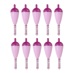 PATIKIL purple spring bobber close-up highlighting durable ABS construction