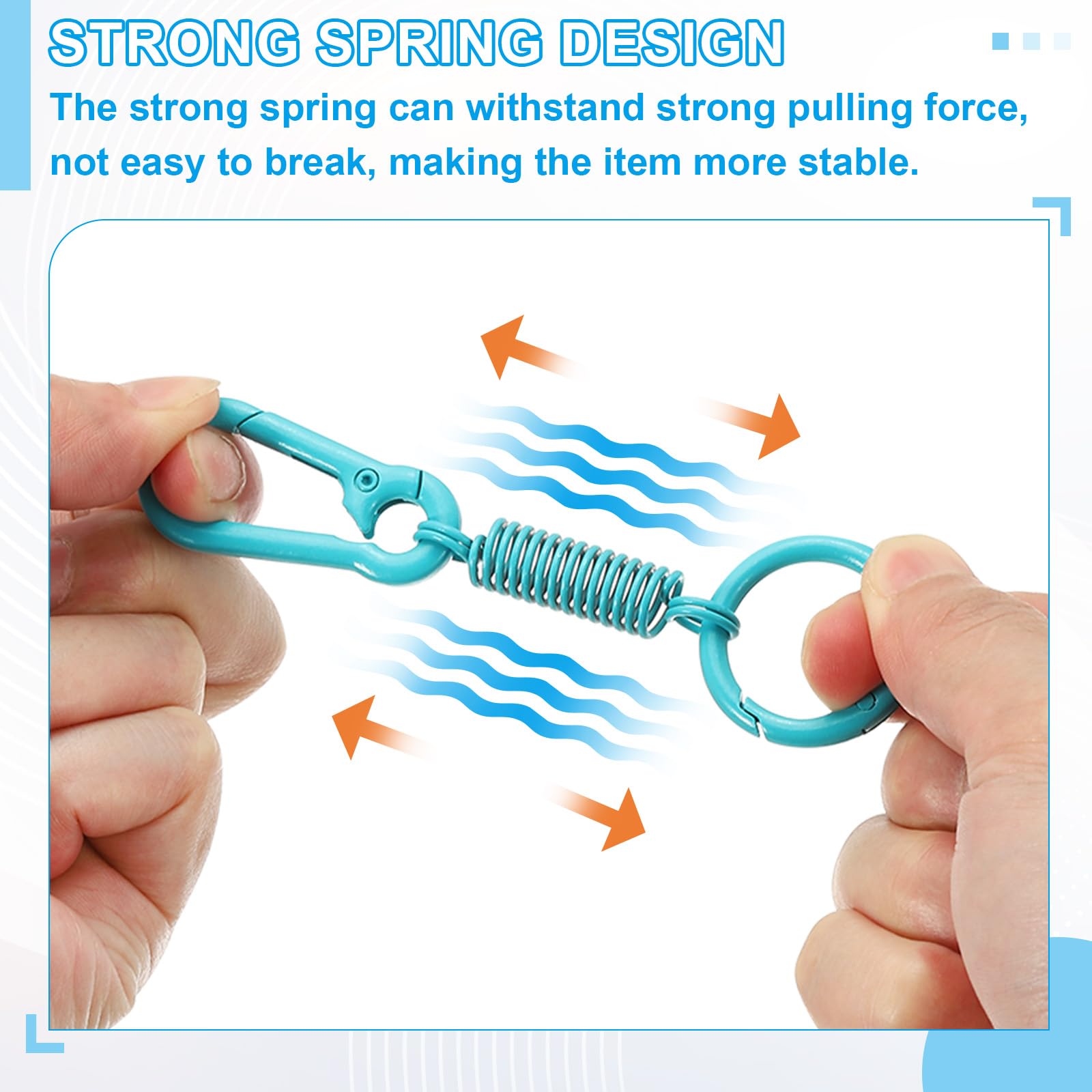 PATIKIL zinc alloy keychain clip with smooth finish and durability