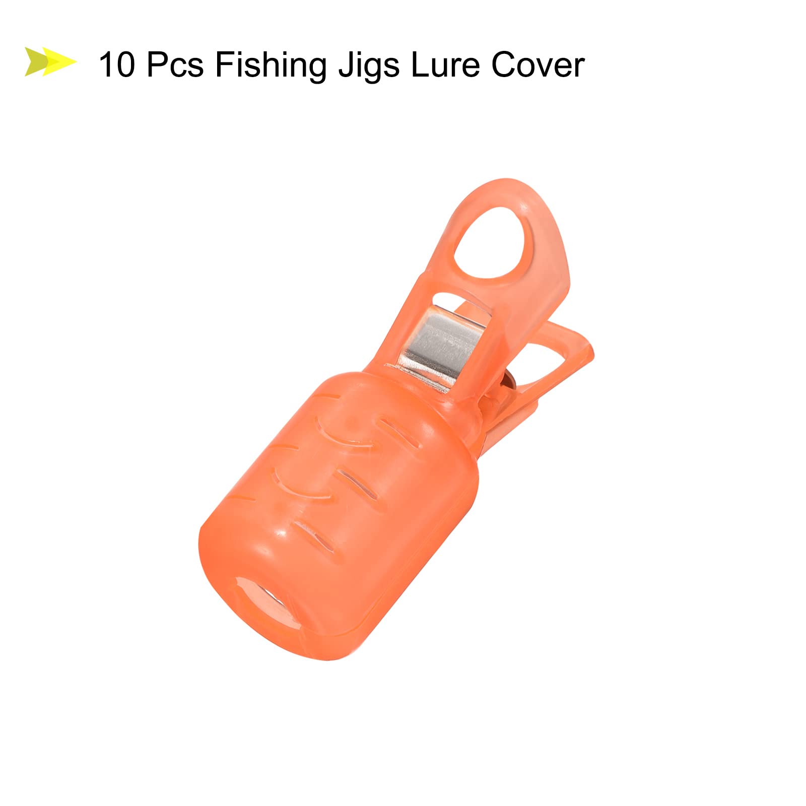 PATIKIL orange clip-on cover enables quick opening for fast hook access.