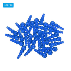 Lightweight plastic beads with smooth hole design in blue