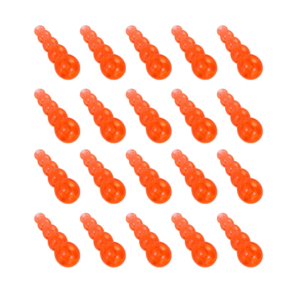 PATIKIL stacked fishing beads orange on line prevent tangling