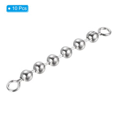 Sturdy PATIKIL stainless steel bead swivel promotes freer line movement