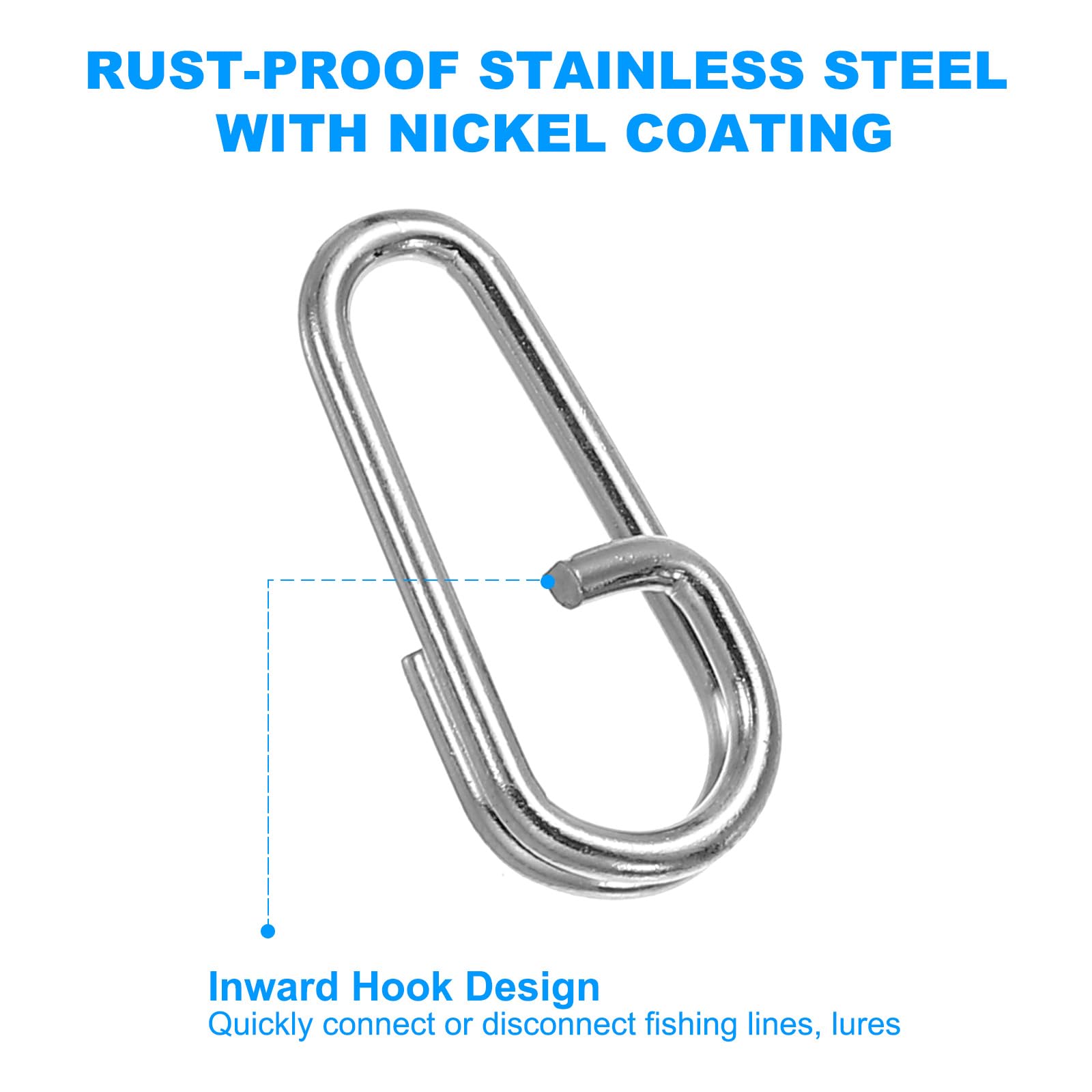 PATIKIL stainless steel construction, high-strength rings for lasting use