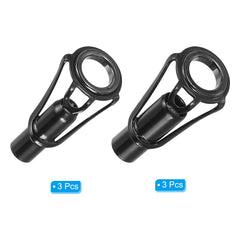 PATIKIL stainless steel ring guide in black delivers durability and smooth fishing line flow