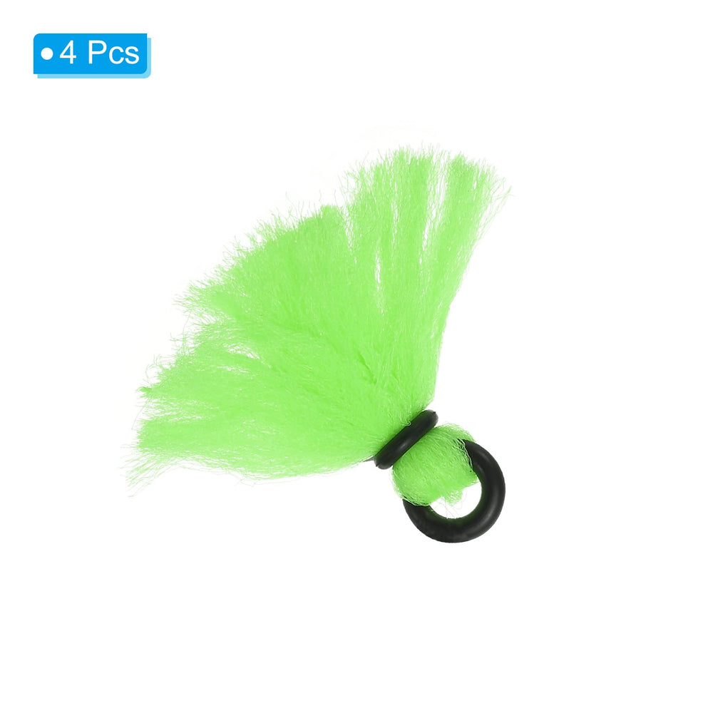 PATIKIL green strike indicator mounted on a leader for depth control.
