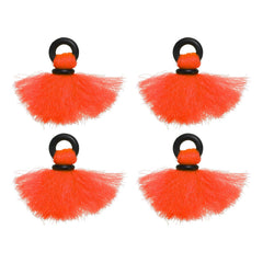 PATIKIL orange foam strike indicator front view, highly visible for bite detection.
