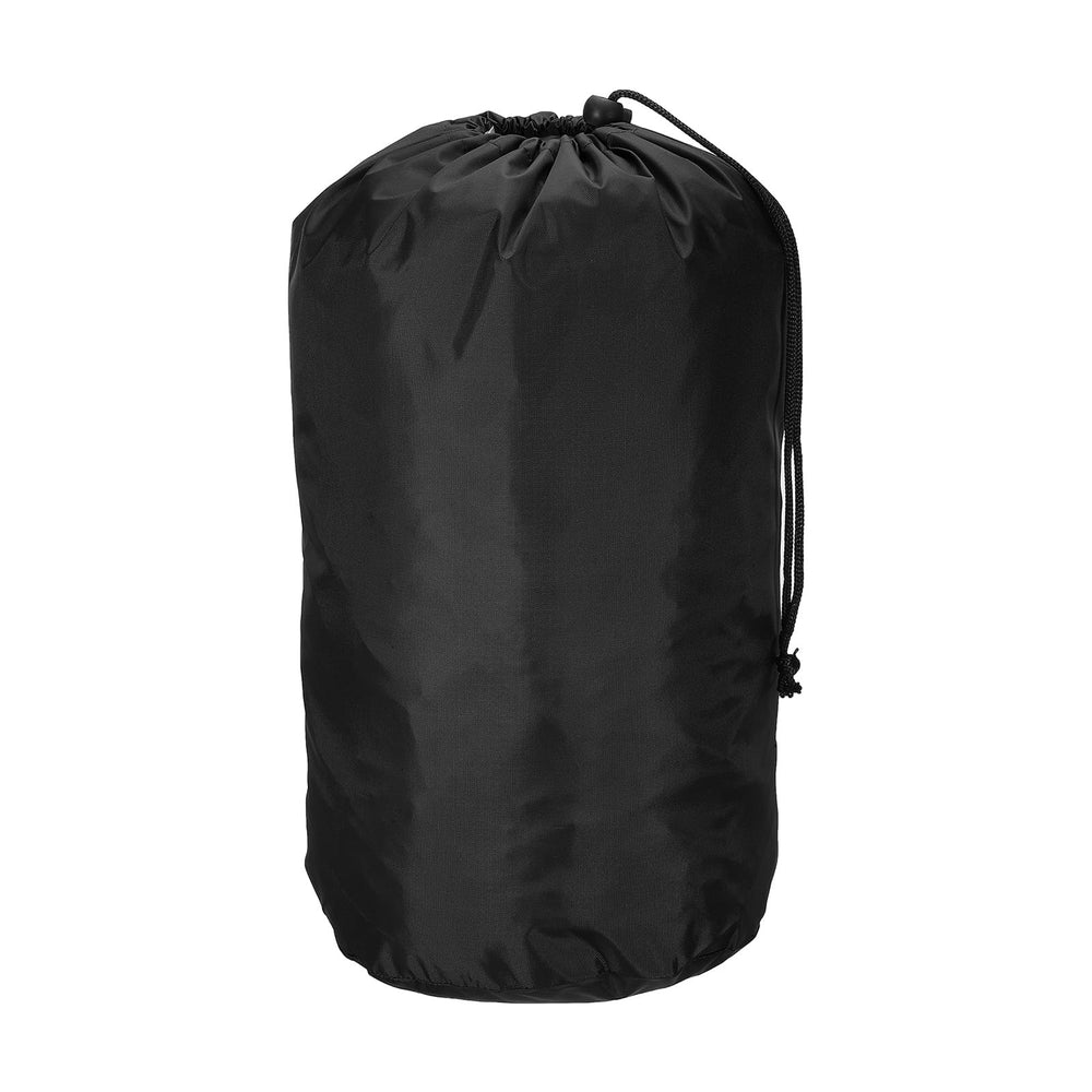 PATIKIL Stuff Sack 8x14 inch in black for compact outdoor storage and quick access.