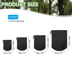 PATIKIL Stuff Sack medium closed drawstring keeps clothes organized on trails.
