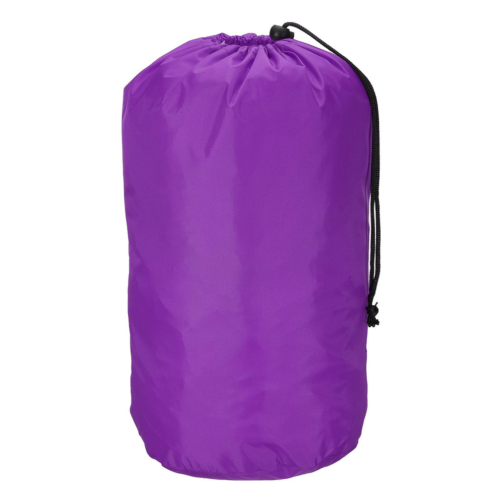 PATIKIL Stuff Sack in purple, waterproof material, ideal for backpacking gear organization.