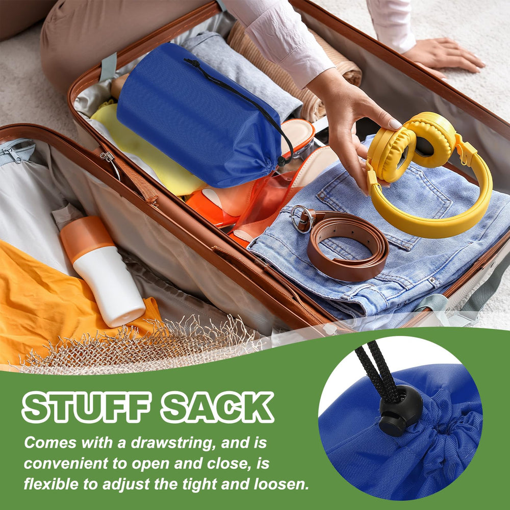 PATIKIL Stuff Sack side view shows rounded bottom for stable loading.