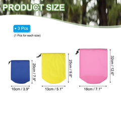 PATIKIL Stuff Sack yellow compact bag ideal for packing clothes and accessories.