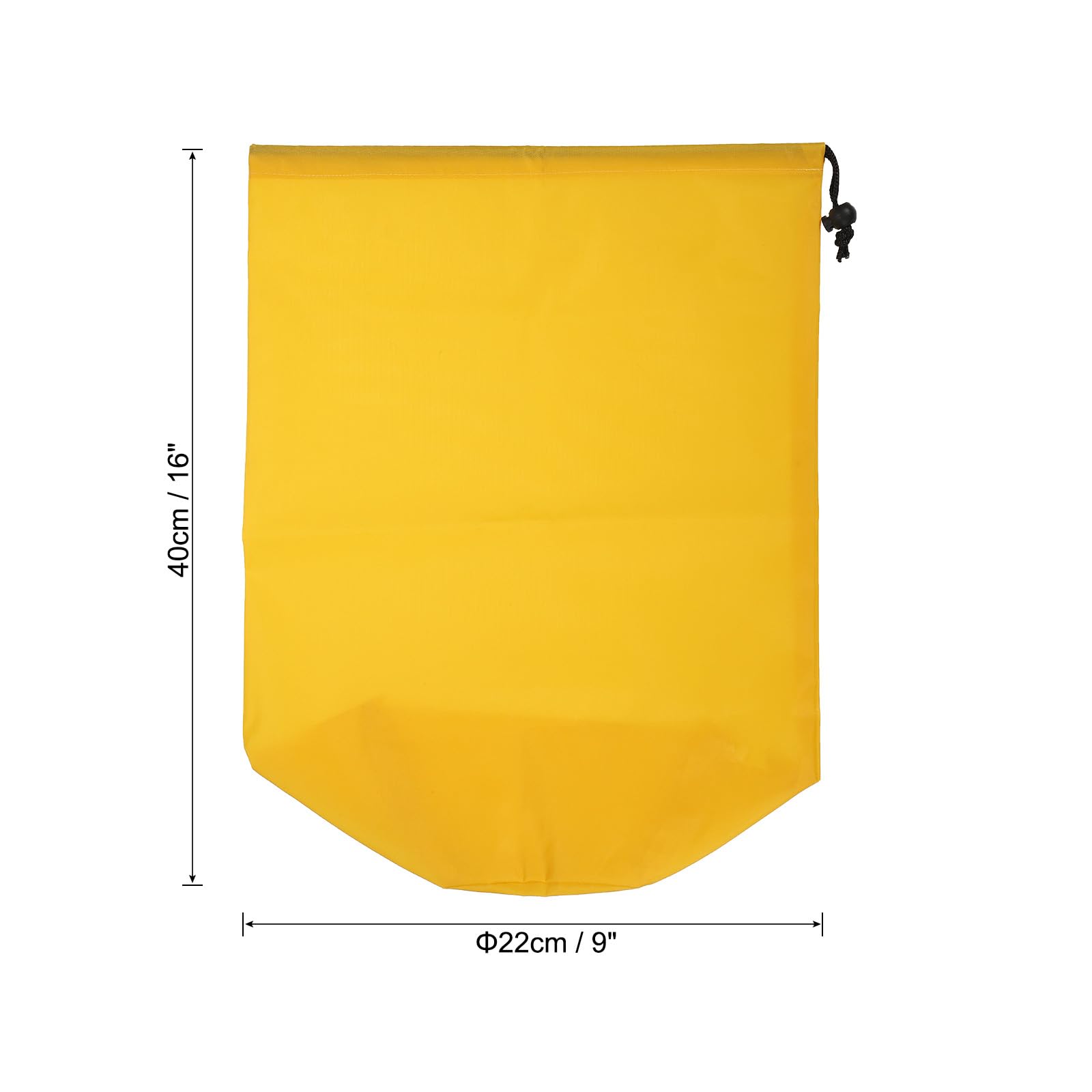 PATIKIL Stuff Sack yellow lightweight portable for camping and travel.