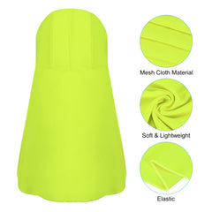 PATIKIL fluorescent green sun shade for high visibility during outdoor work.