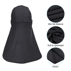PATIKIL Sun Shade Hat side view highlights breathable milk silk fabric.