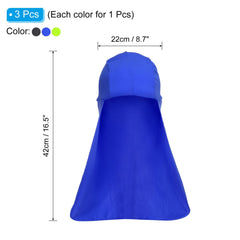PATIKIL sun shade hat blue front view, breathable and comfortable for active days.