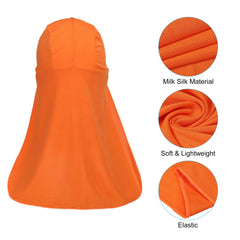 PATIKIL sun shade hat orange front view, versatile for hiking and cycling in sunny days.