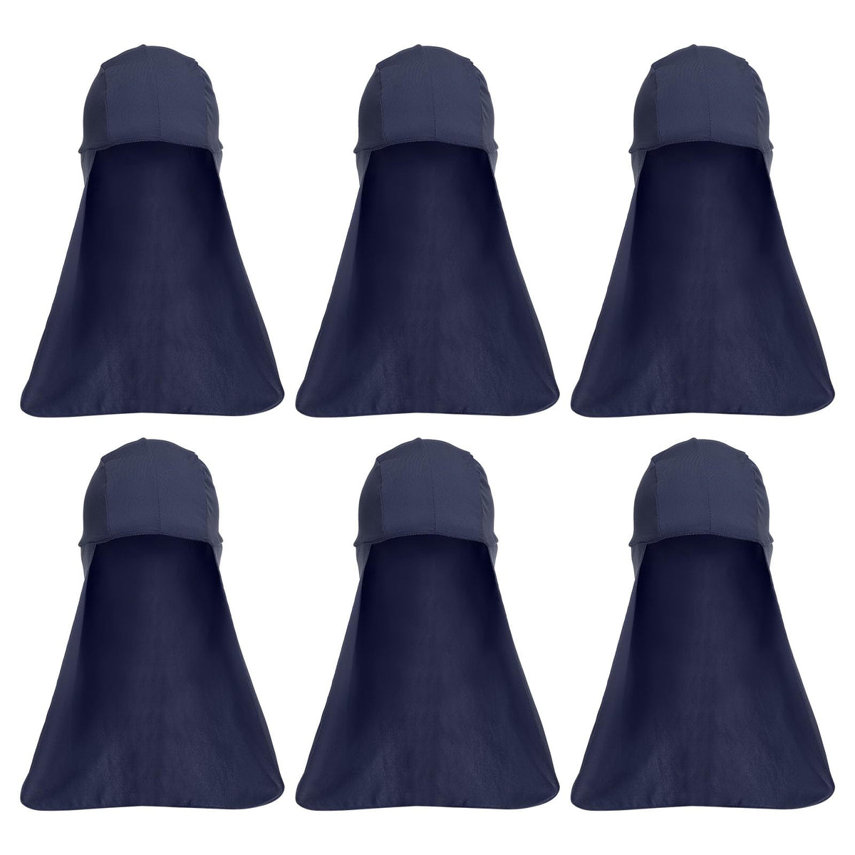 PATIKIL Sun Shade Hat six-pack navy blue packfront protects skin during sunny outdoor activities