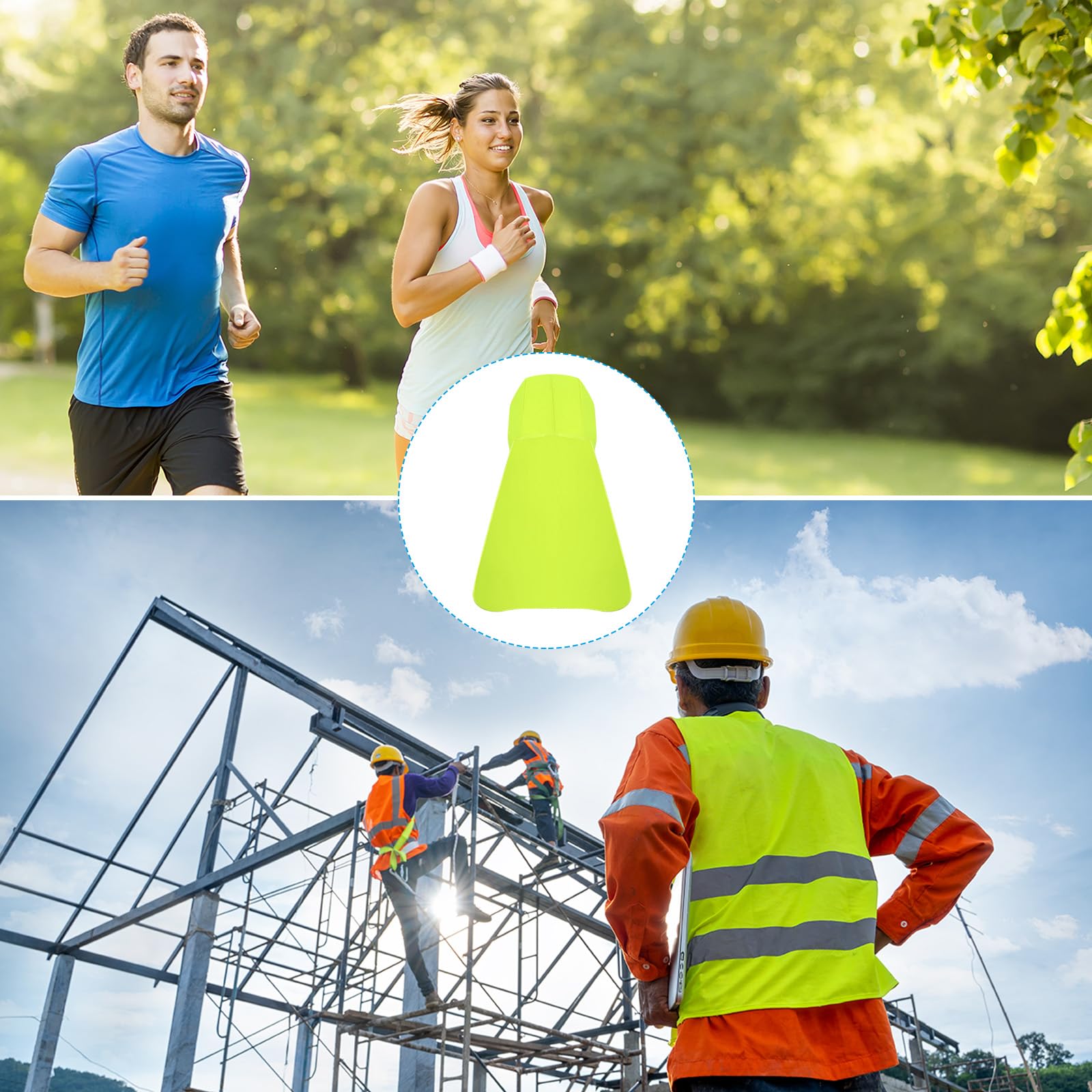 PATIKIL sun shade used in outdoor activities like cycling and fishing.