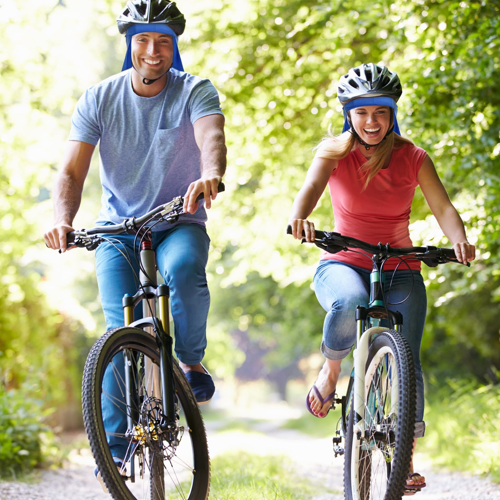 PATIKIL sweat-wicking polyester sun shade keeps you cool during activities.