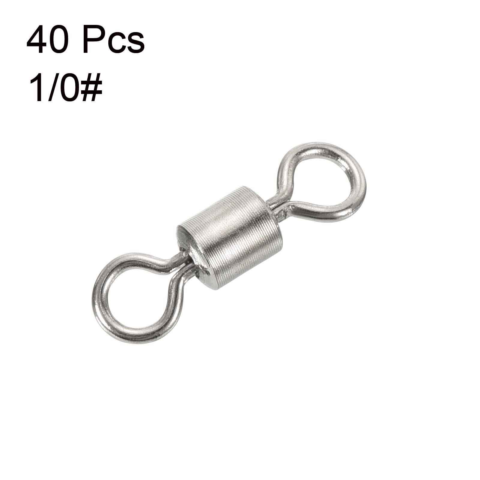 PATIKIL 40-pack swivels packaged for versatile fishing setups.