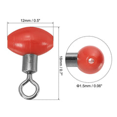 PATIKIL T-shape rolling swivels close-up red reduces tangling