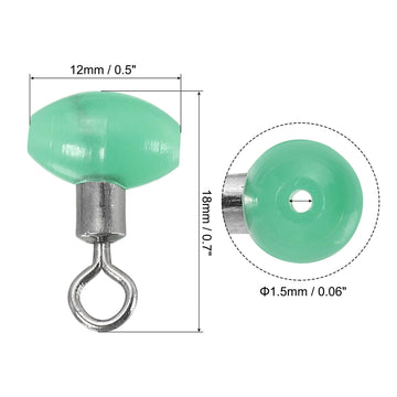 PATIKIL glow-in-the-dark T-shape pulley swivel for night visibility.