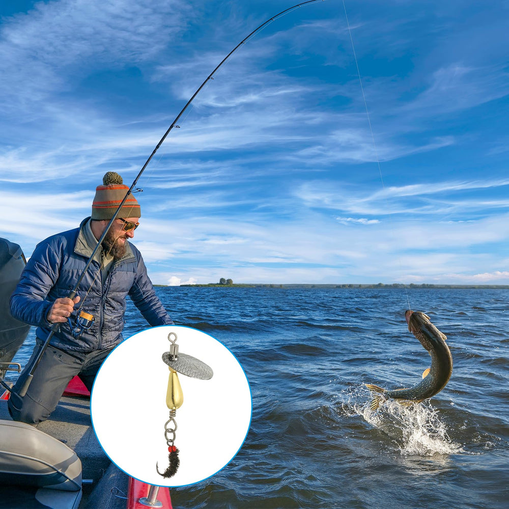 PATIKIL Tackle box view showing organized trout lures