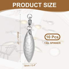 PATIKIL blades with ball bearing swivel rotate smoothly during retrieves.