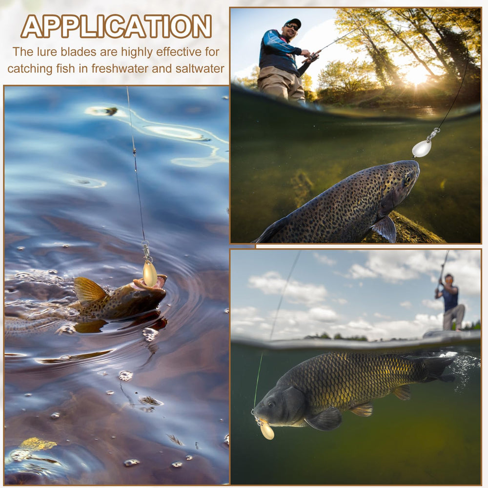 PATIKIL 10-pack blades for freshwater and saltwater game fish versatility