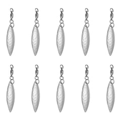PATIKIL tail spinner blades in silver flash and vibrate to attract fish.