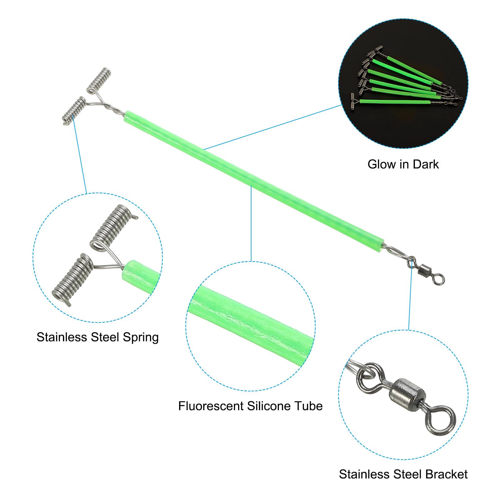 PATIKIL three-way arm fishing connector helps balanced rigs and fewer tangles