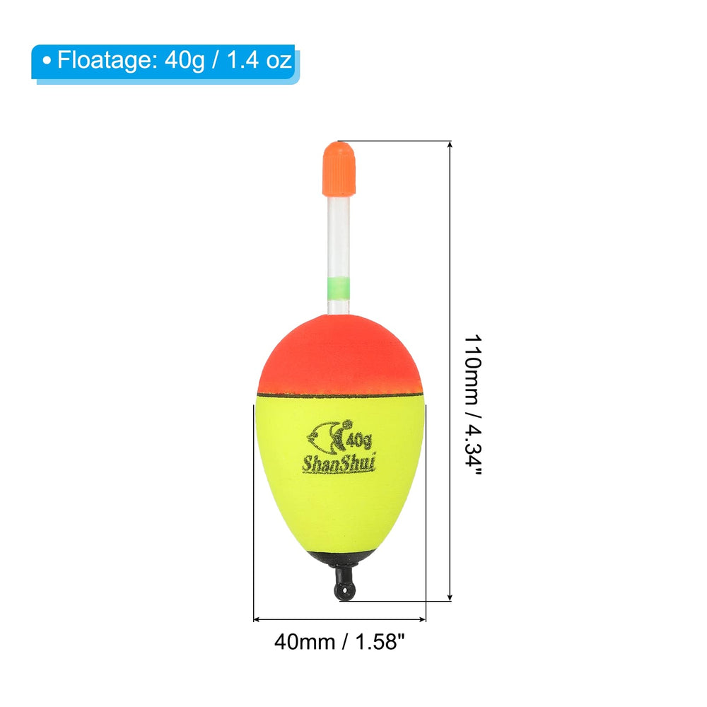 PATIKIL bobber with glow-tube top for night fishing visibility