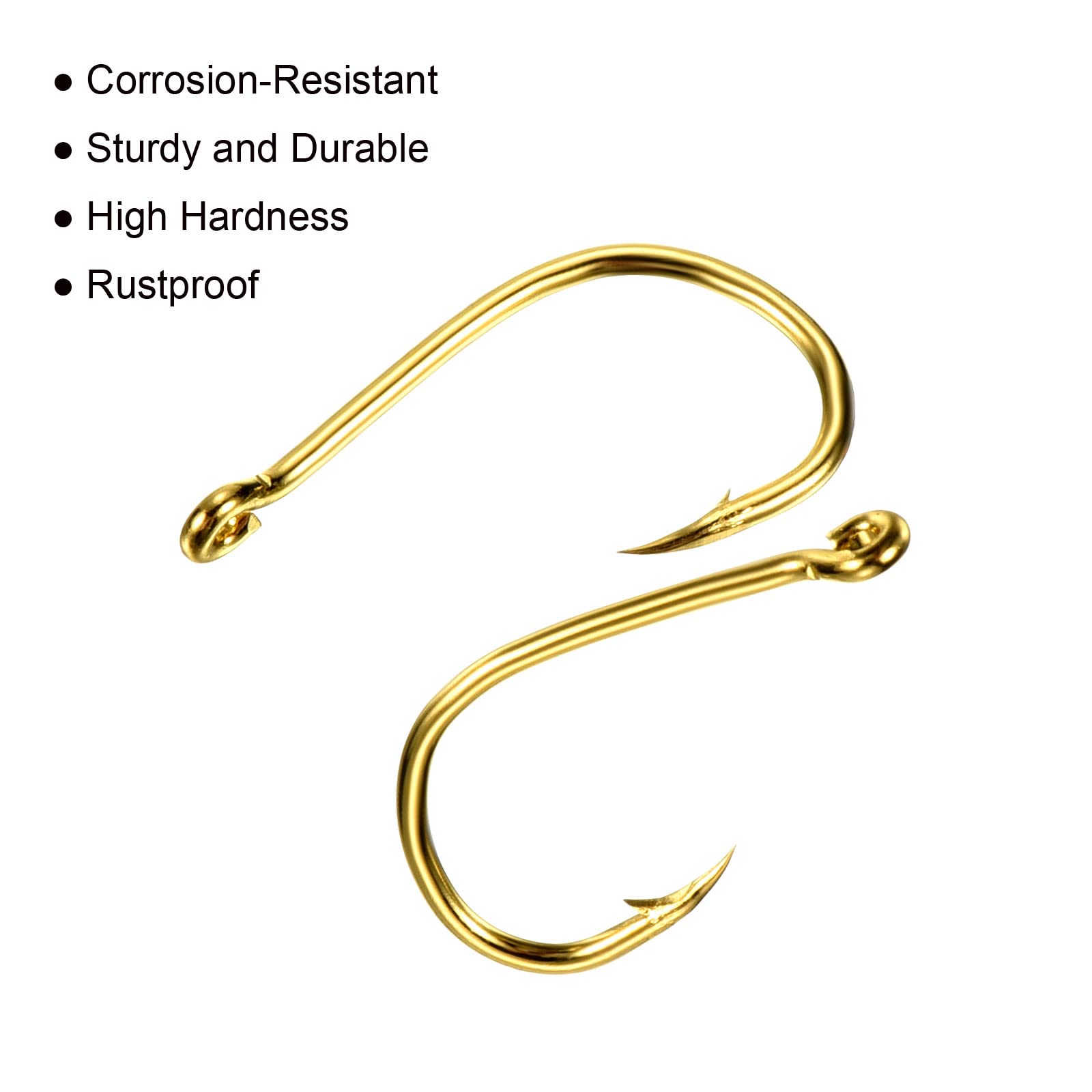 PATIKIL top-eye hook design aids quick line threading