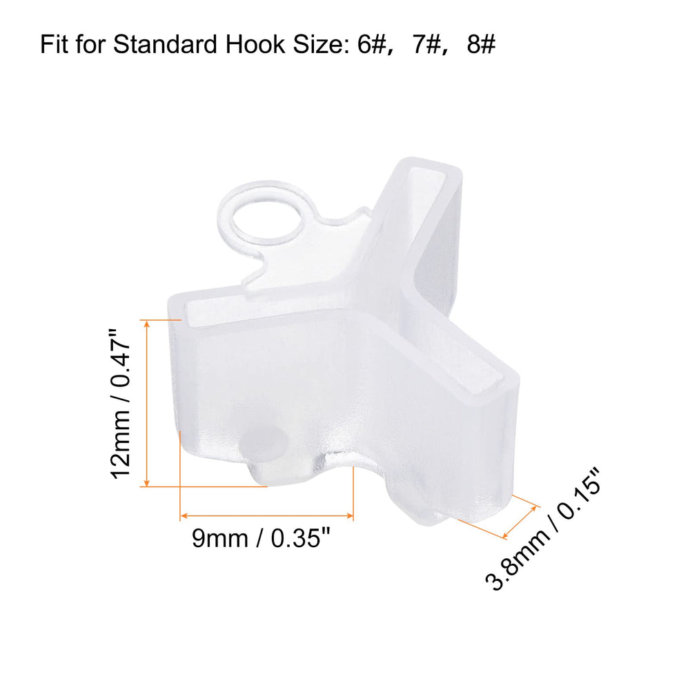 PATIKIL treble hook bonnet close-up shows durable plastic.