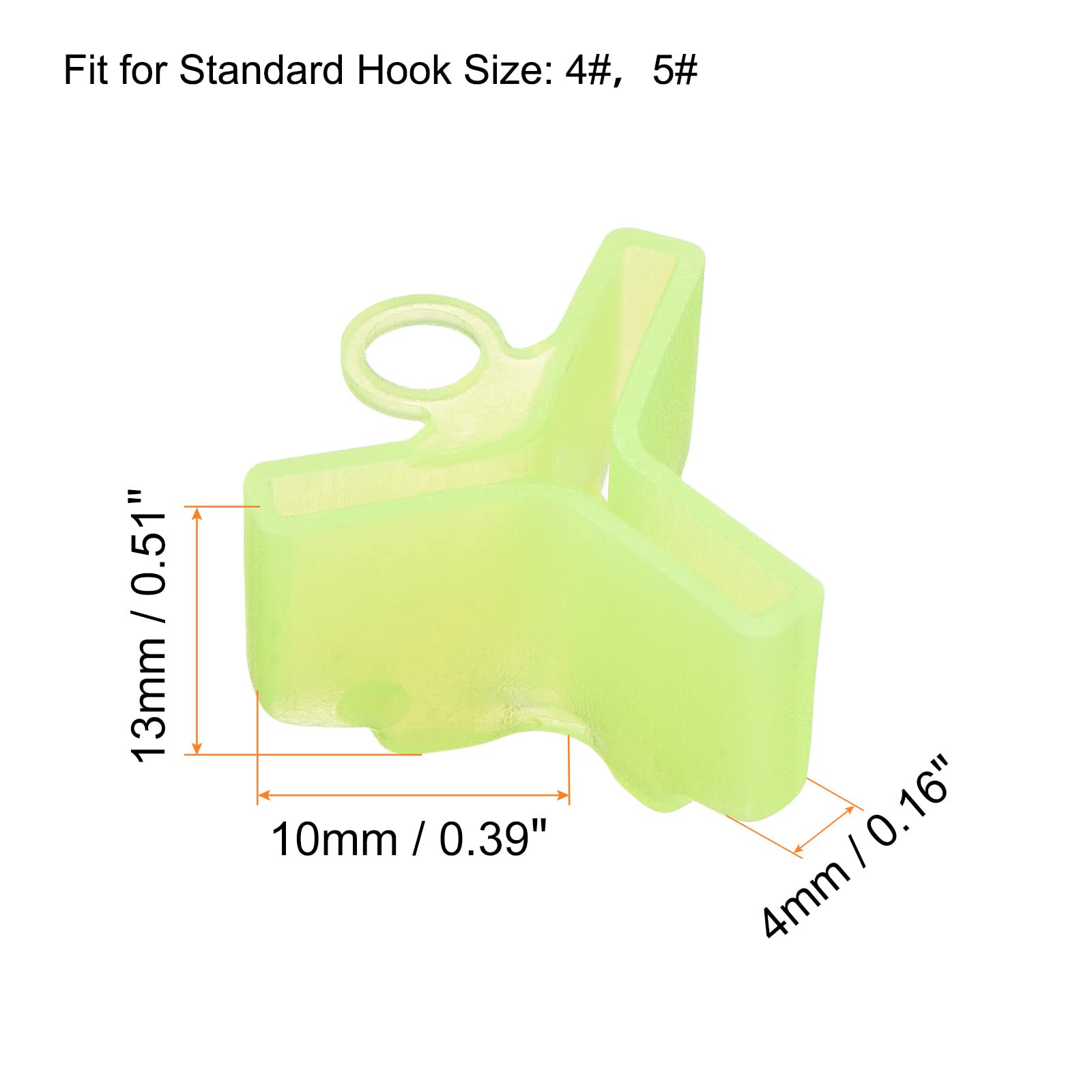 PATIKIL treble hook cover shows buckle design that keeps the cap secure.