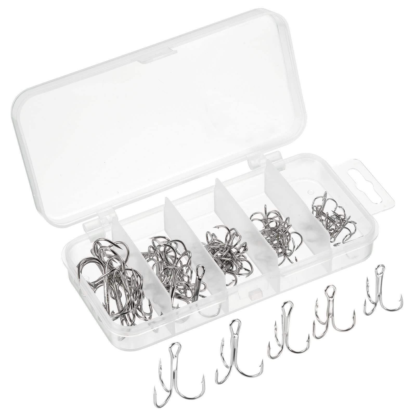 PATIKIL treble hooks kit assembly, ready for versatile fishing setups.