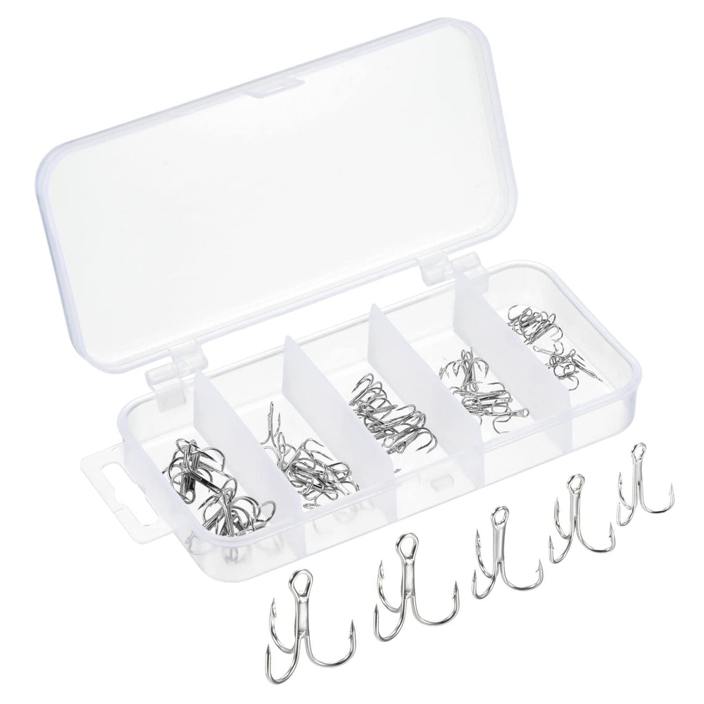PATIKIL treble hooks kit packaging displays the complete set for anglers.
