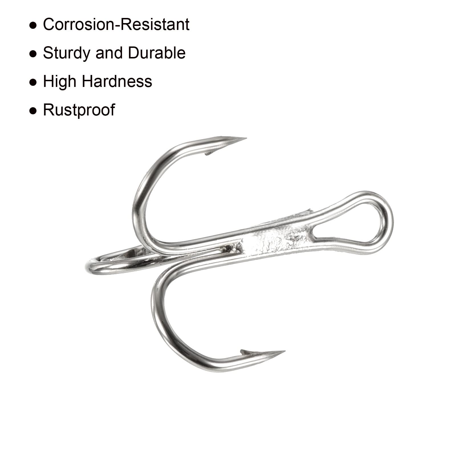 PATIKIL treble hooks kit for saltwater and freshwater adventures.