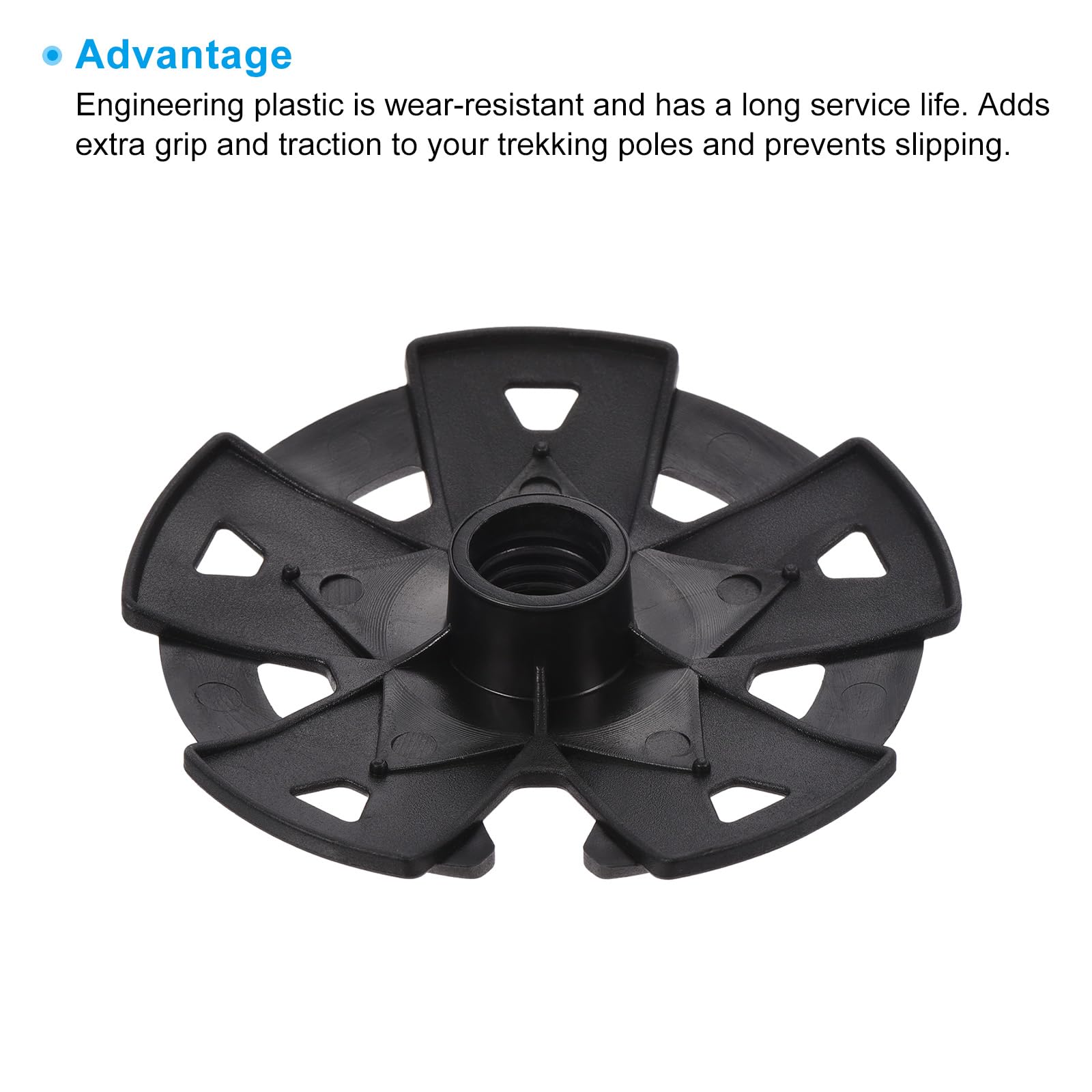 PATIKIL baskets in snow prevent sinking and improve stability.