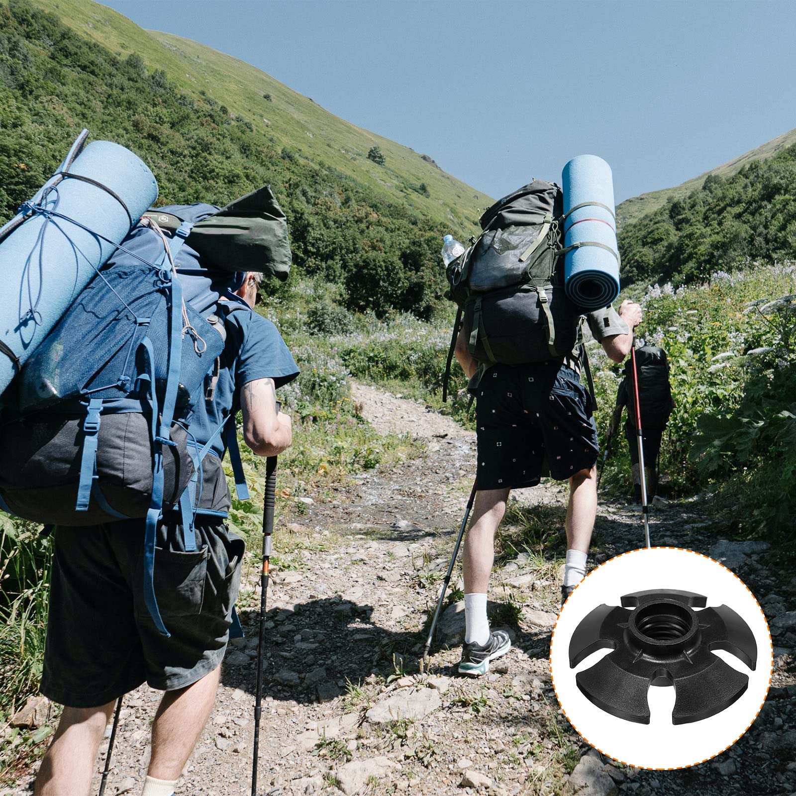 PATIKIL trekking pole use over mud and snow improves stability.