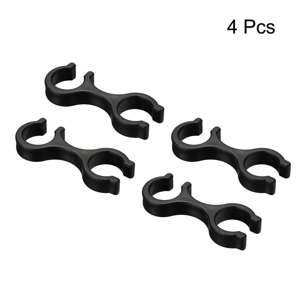 PATIKIL trekking pole clips attached to poles stabilize quickly on uneven terrain.