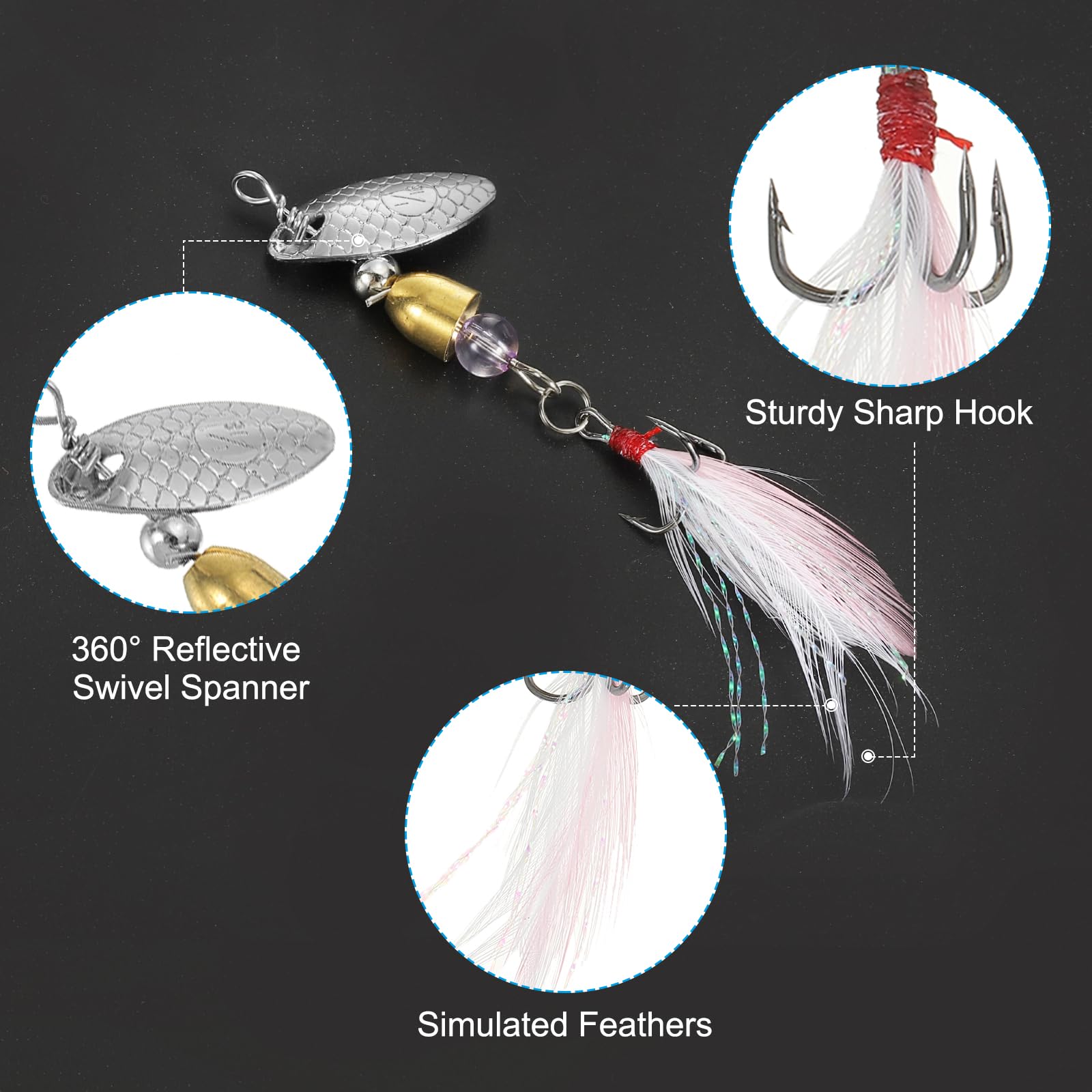 PATIKIL trout lure 55 mm length for accurate casting