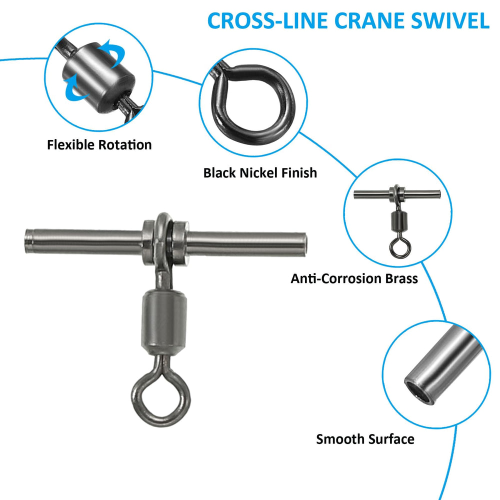 PATIKIL T-shape swivel emphasizes load-bearing stability for multi-hook rigs