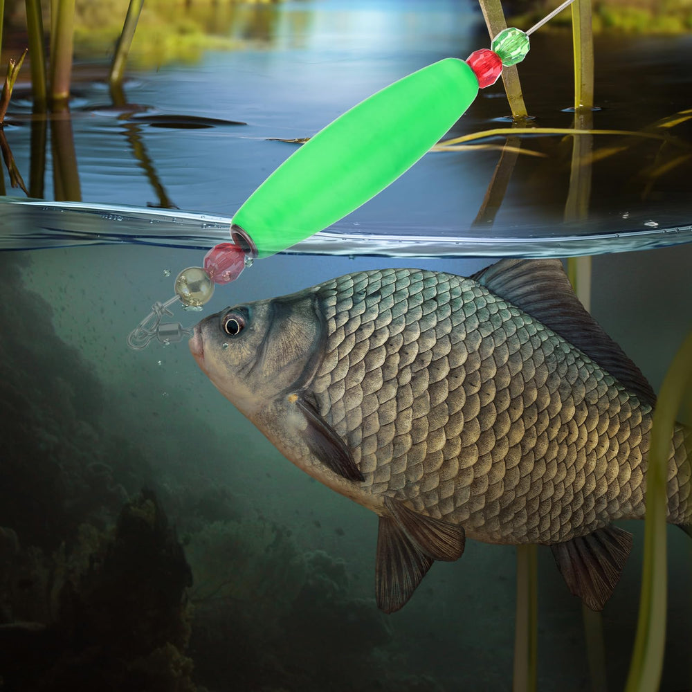 PATIKIL two-pack green floats for spare use and flexible tackle options.