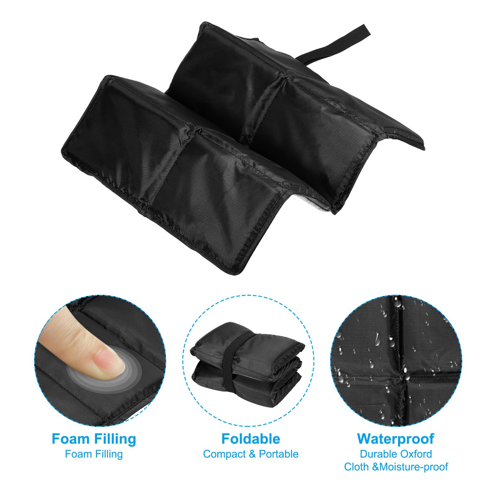 PATIKIL ultralight foam core cushion withstands outdoor use.